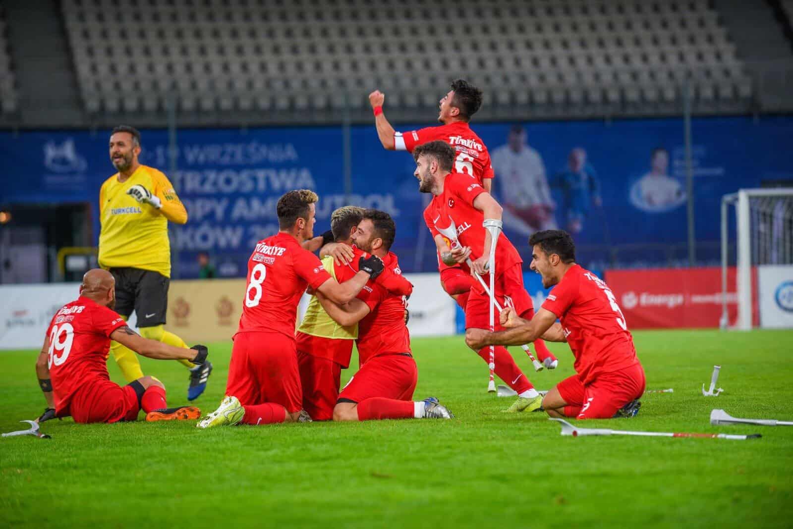 TÜRKİYE AMPUTE FUTBOL MİLLİ TAKIMI, İKİNCİ KEZ AVRUPA ŞAMPİYONU OLDU